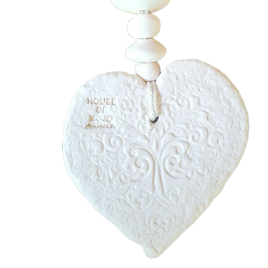 Mojo's Fragranced Ceramic Hearts - Large - "Pawprint"