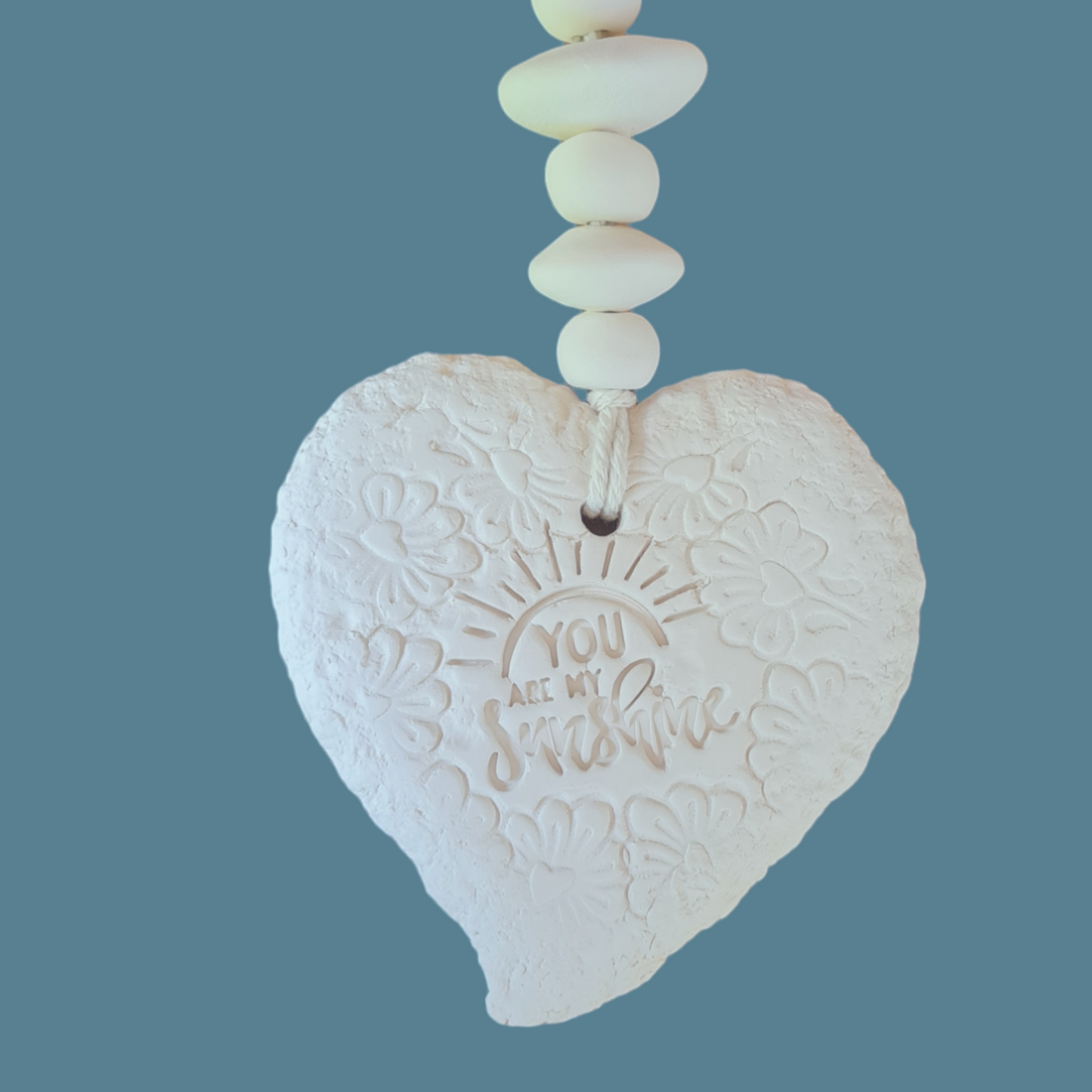 Mojo's Fragranced Ceramic Hearts - Large - "You are My Sunshine"
