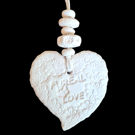 Mojo's Fragranced Ceramic Hearts - Large - "Fureal Love"