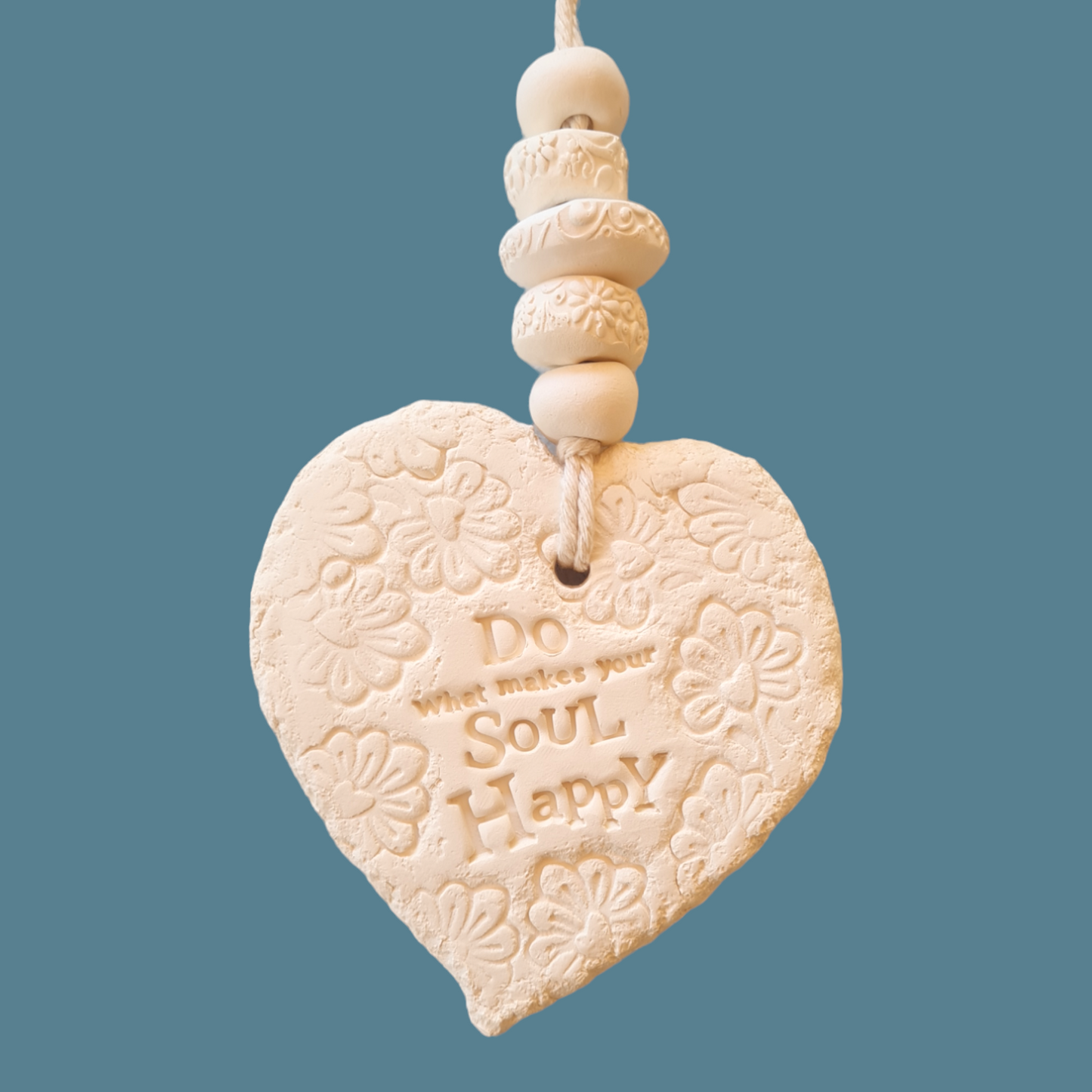 Mojo's Fragranced Ceramic Hearts - Large - Do What Makes Your Soul Happy.