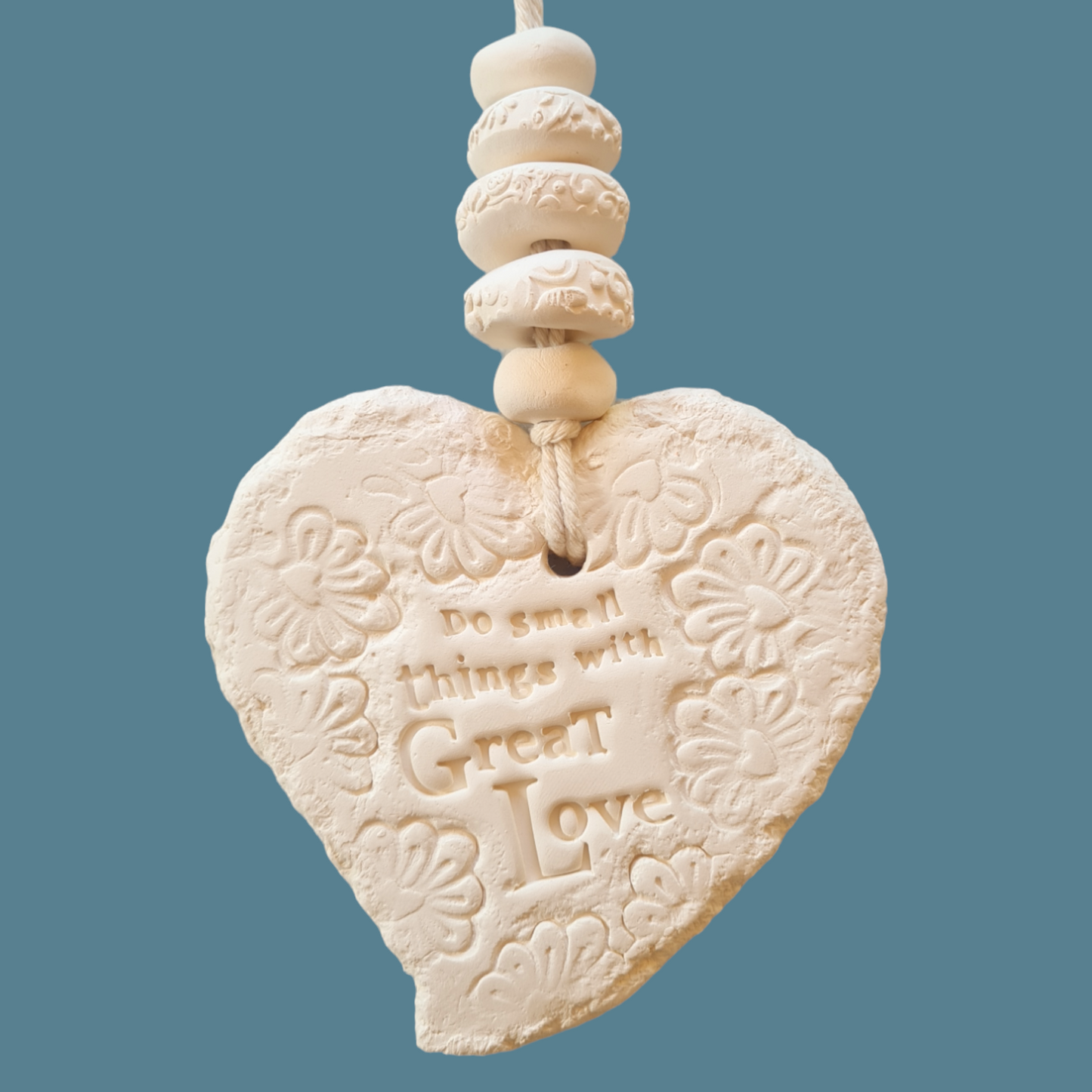 Mojo's Fragranced Ceramic Hearts - Large - Do Small Things with Great Love