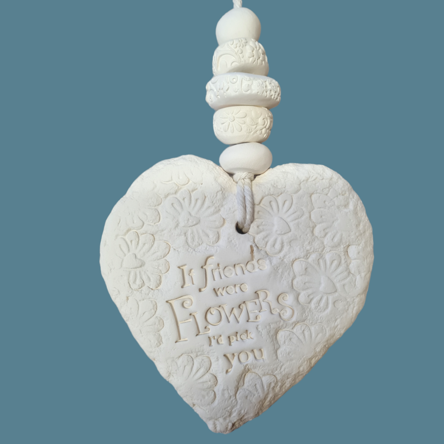 Mojo's Fragranced Ceramic Hearts - Large - If Friends Were Flowers, I'd Pick You!