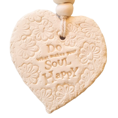 Mojo's Scented Ceramic Hearts - Large - Do What Makes Your Soul Happy.
