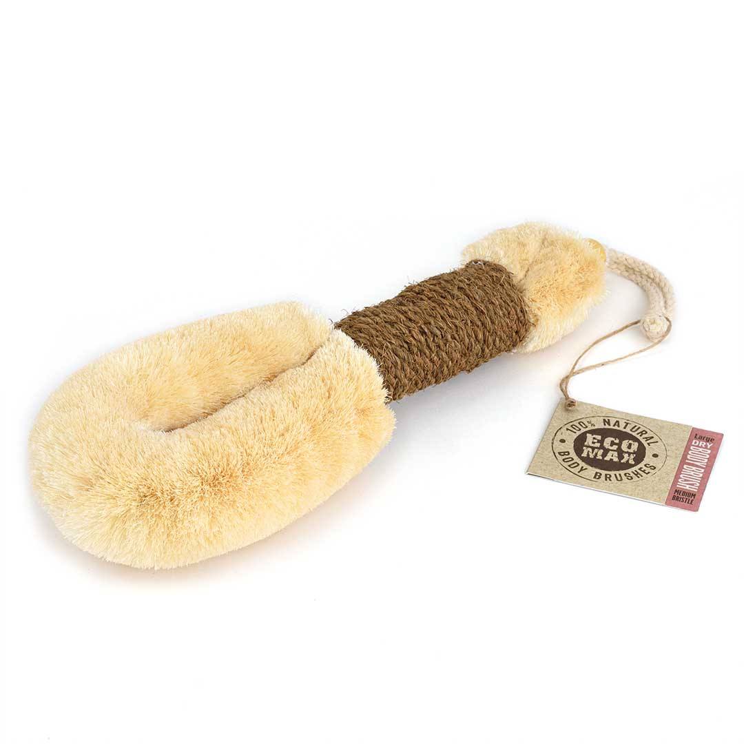 Eco Max Brushes - Eco Max Dry Body Brush Large Coir Handle