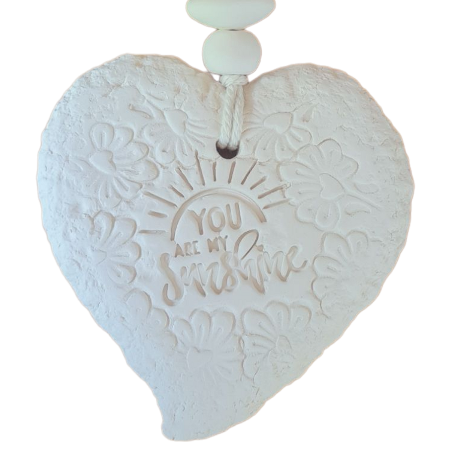 Mojo's Scented Ceramic Hearts - Large - "You are My Sunshine"