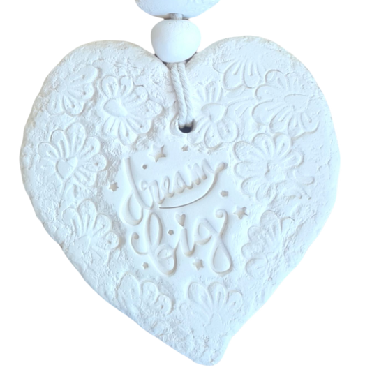 Mojo's Fragranced Ceramic Hearts - Large - "Dream Big"