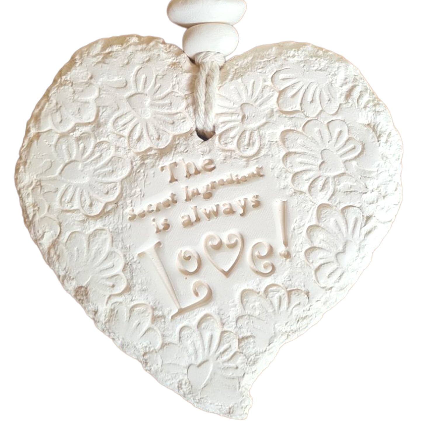Mojo's Scented Ceramic Hearts - Large - Secret Ingredient is Always Love