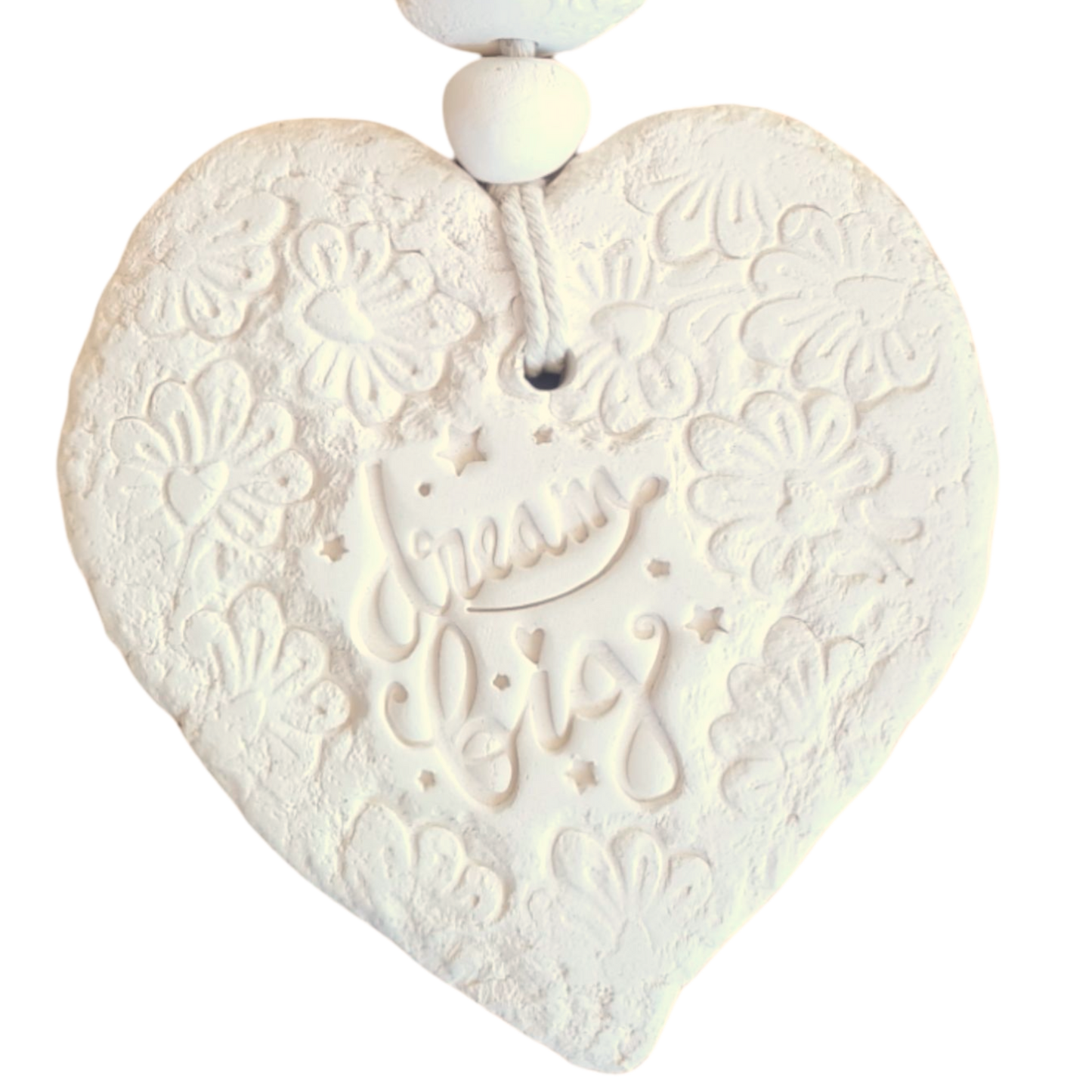 Mojo's Scented Ceramic Hearts - Large - "Dream Big"