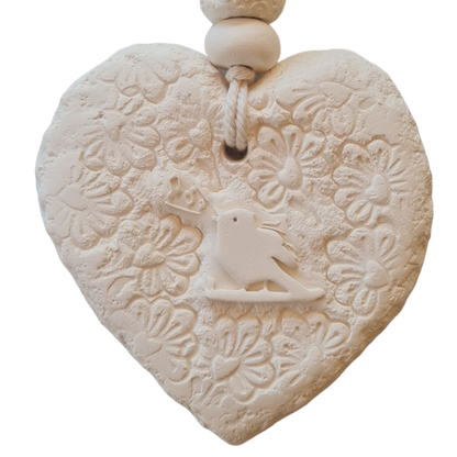 Mojo's Scented Ceramic Hearts - Large - Songbird