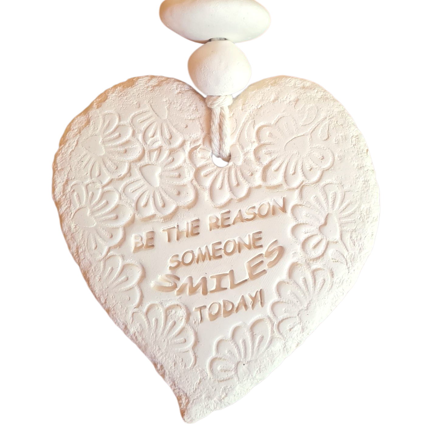Mojo's Scented Ceramic Hearts - Large - "Be the reason someone smiles today"