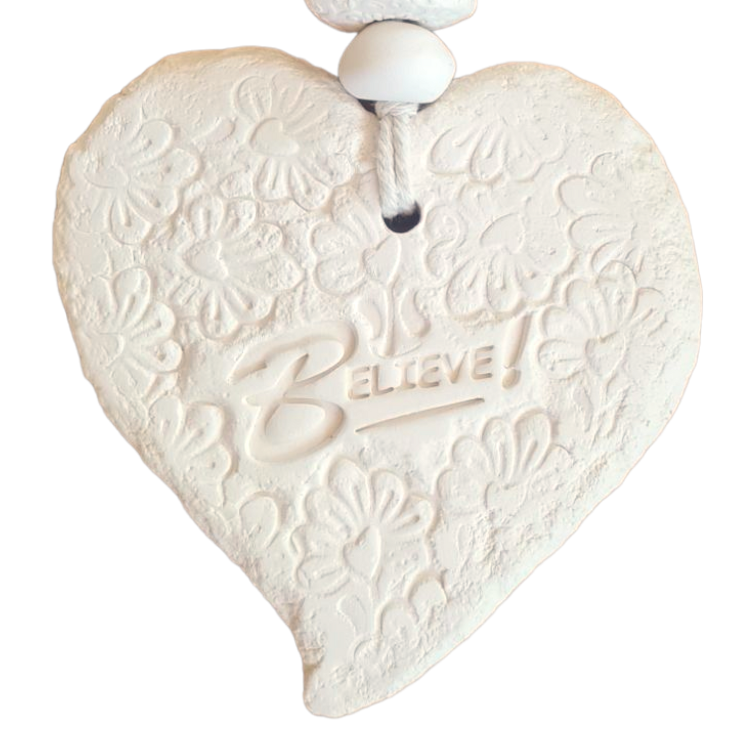 Mojo's Scented Ceramic Hearts - Large - Believe!