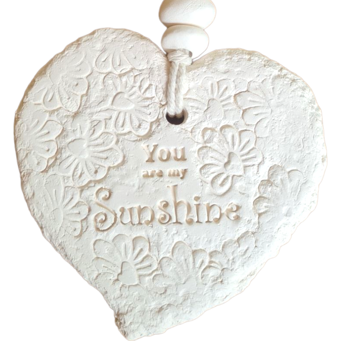 Mojo's Scented Ceramic Hearts - Large - "You are My Sunshine"